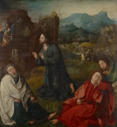 Christ on the Mount of Olives av Bernard van Orley
