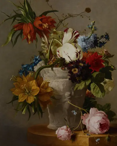 An Arrangement with Flowers av Georgius Jacobus Johannes van Os