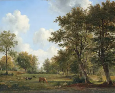 Landscape near Hilversum av Georgius Jacobus Johannes van Os