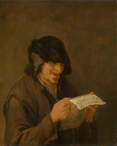 Śpiewający mężczyzna, Adriaen van Ostade