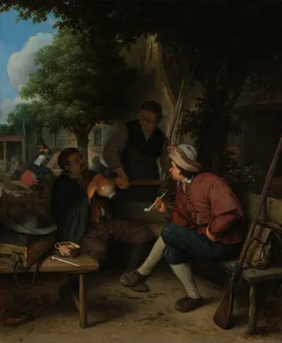 Podróżni odpoczywający, Adriaen van Ostade