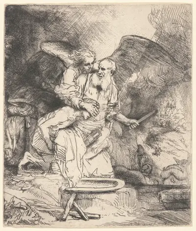 Abraham’s Sacrifice, 1655 – nr 1 av Rembrandt van Rijn