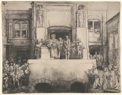 Christ Presented to the People, 1655 – nr 2 av Rembrandt van Rijn