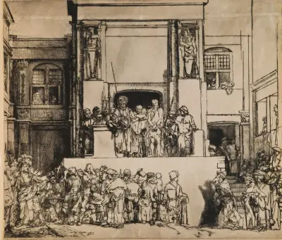 Christ Presented to the People (‘The Ecce Homo’), 1655 – nr 1 av Rembrandt van Rijn