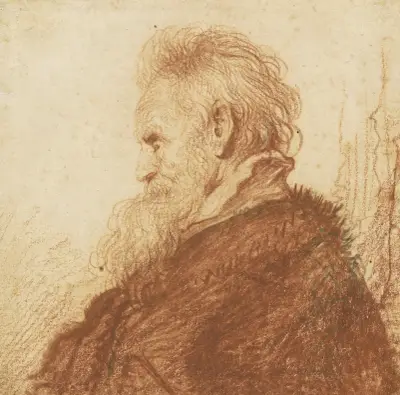 Kopf eines alten Mannes von Rembrandt van Rijn