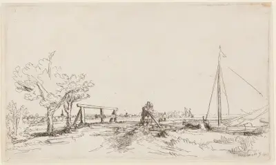 Jan Six’ bridge, Rembrandt van Rijn