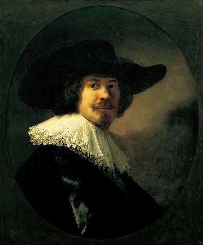 Portrait of a Man in a Broad-Brimmed Hat av Rembrandt van Rijn