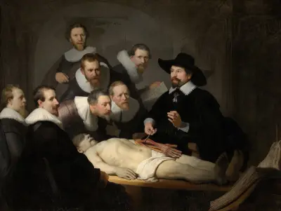 The Anatomy Lesson of Dr Nicolaes Tulp av Rembrandt van Rijn