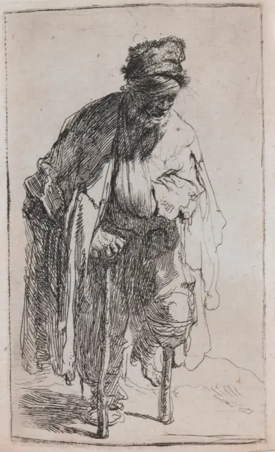 The Beggar with a Wooden Leg av Rembrandt van Rijn