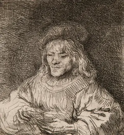 The card player av Rembrandt van Rijn