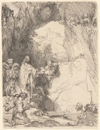 The Raising of Lazarus, 1642 av Rembrandt van Rijn