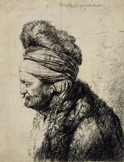The Second Oriental Head, Rembrandt van Rijn