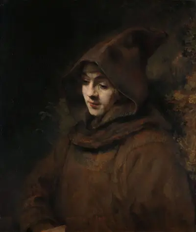 Titus in a Monk’s Habit av Rembrandt van Rijn