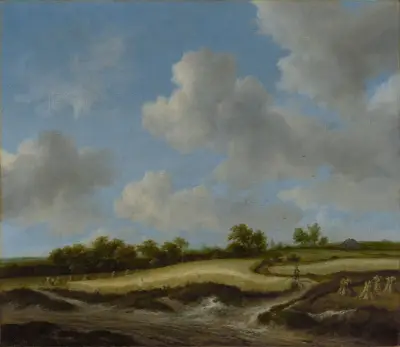 Landschaft mit Weizenfeld von Jacob van Ruisdael