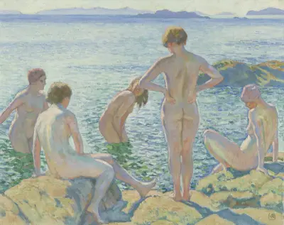 Baadsters av Theo van Rysselberghe