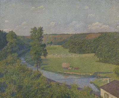 The valley of the Sambre av Theo van Rysselberghe