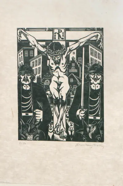 De Kruisweg Pl.10 av Henri Van Straten