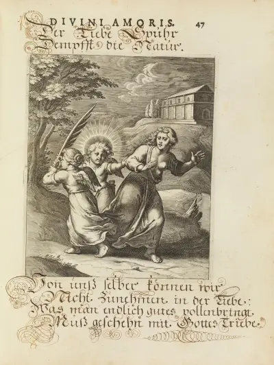 Amoris divini emblemata Pl.21 av Otto van Veen