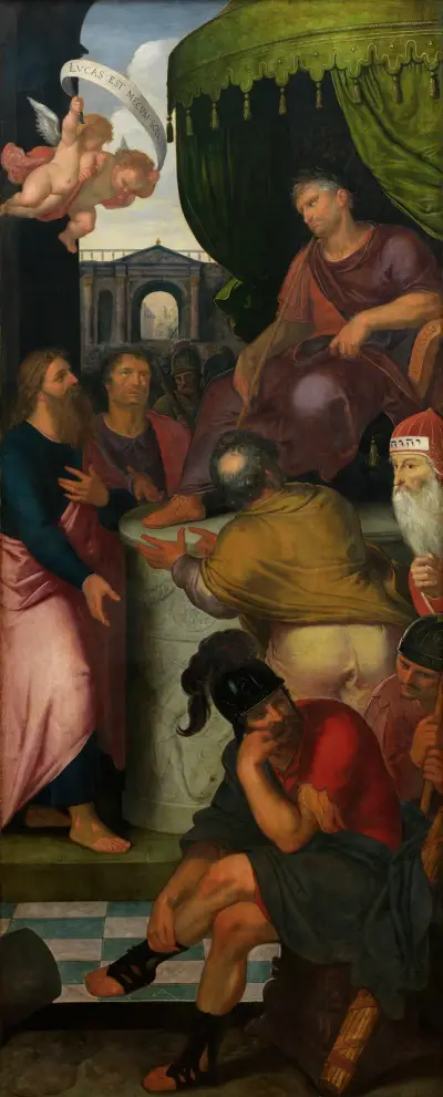 Saint Paul in Front of Proconsul Felix van Caesarea av Otto van Veen