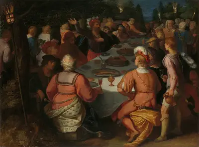 The Conspiracy of Julius Civilis and the Batavians in a Sacred Grove av Otto van Veen