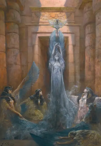 La Deesse Neith av Georges Jules Victor Clairin