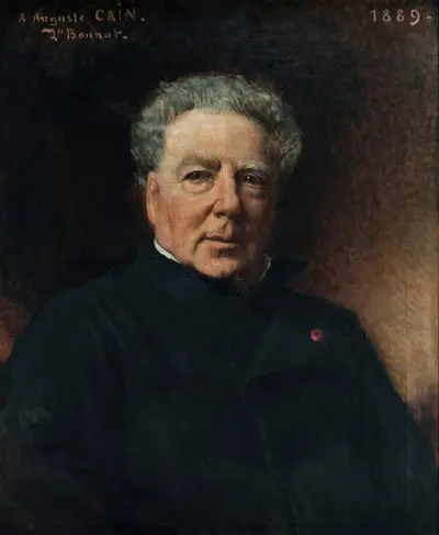 Portrait d’Auguste Cain av Georges Jules Victor Clairin