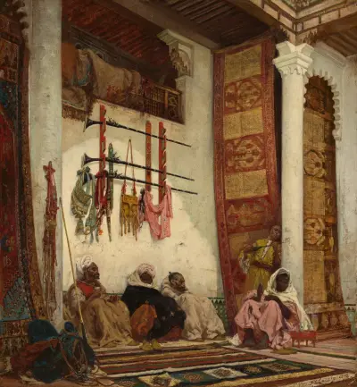 The Opium Smokers av Georges Jules Victor Clairin