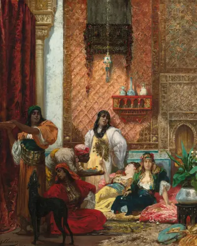 The Sultan’s Favorites av Georges Jules Victor Clairin