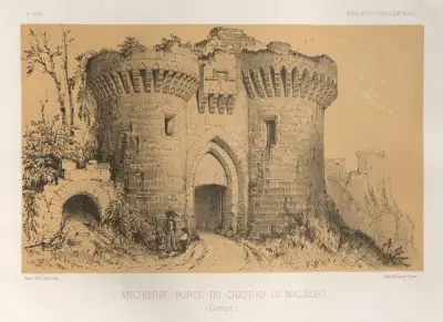 Ancienne Porte Du Chateau De Malmort (Correze) von Victor Petit