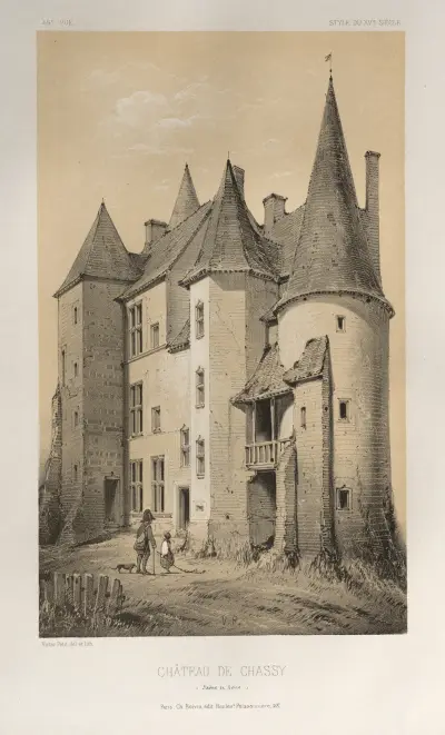 Château De Chassy (Saône et Loire) von Victor Petit