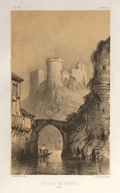 Chateau De Druyes (Yonne) von Victor Petit