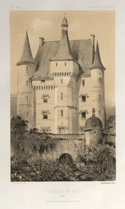 Château De Fay (Maine) von Victor Petit