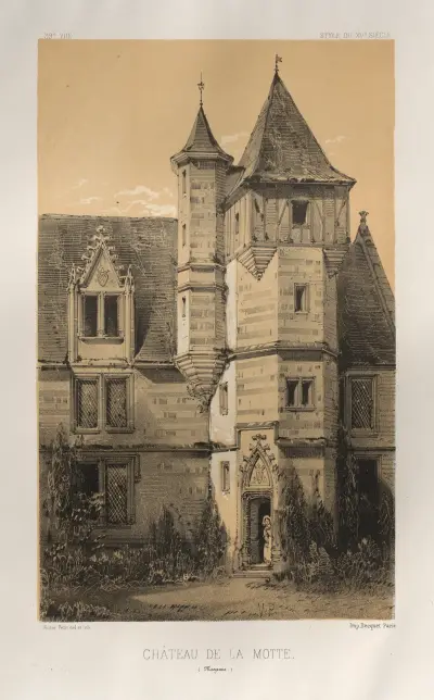 Château De La Motte (Mayenne) von Victor Petit
