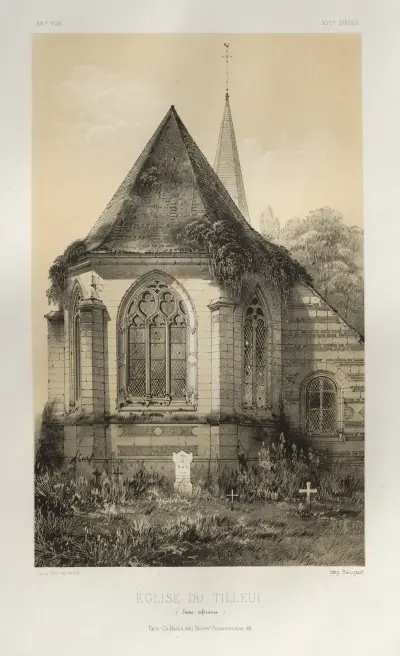 Église Du Tilleul (Seine inférieure) von Victor Petit
