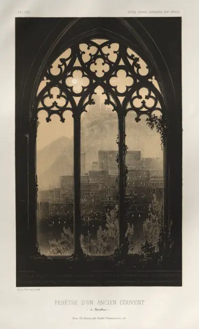 Fenêtre D’un Ancien Couvent (à Barcelone) von Victor Petit