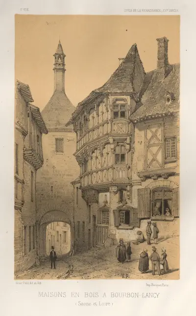 Maison en Bois a Bourbon-Lancy (Saone Et Loire) von Victor Petit