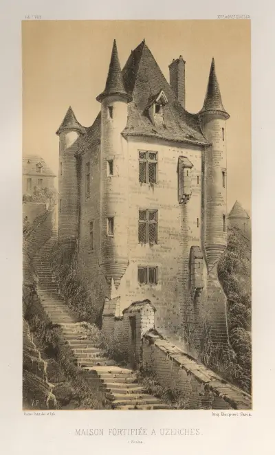 Maison Fortifiée À Uzerches (Corrère) von Victor Petit