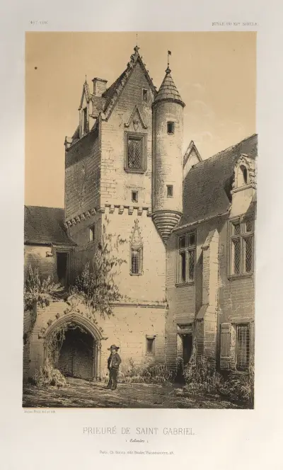 Prieuré De Saint Gabriel (Calvados) von Victor Petit