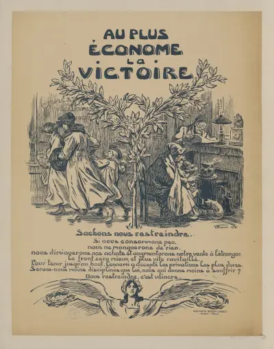 Au plus économe la victoire av Victor Prouvé