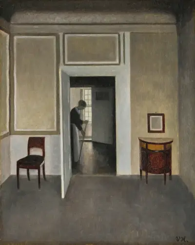 Interior, Strandgade 30 – nr 1 av Vilhelm Hammershøi