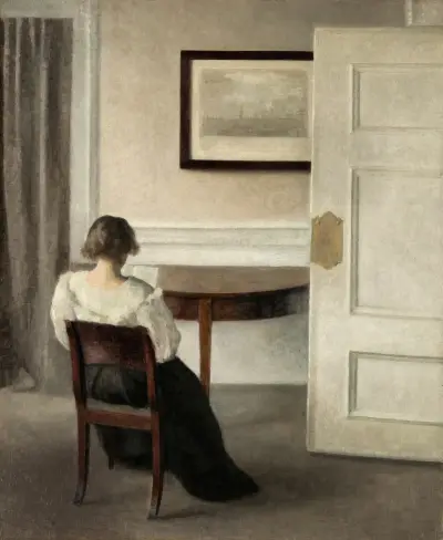Interior, 1899 av Vilhelm Hammershøi