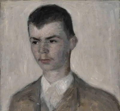 Portræt af kunstnerens bror, Svend Hammershøi av Vilhelm Hammershøi