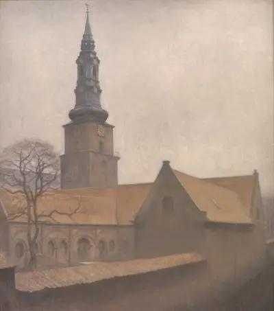 St. Peter’s Church, Copenhagen av Vilhelm Hammershøi