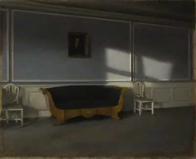 Sunshine in the Drawingroom III av Vilhelm Hammershøi
