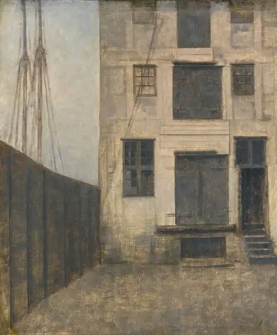 The Old Warehouse In Christianshavn av Vilhelm Hammershøi