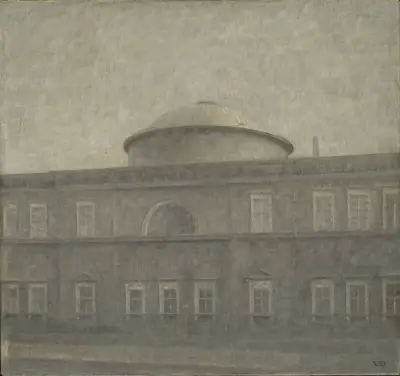 The Royal Palace Church in Copenhagen av Vilhelm Hammershøi