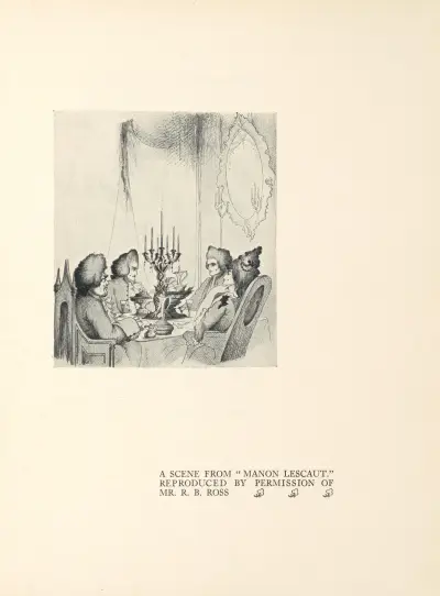 Szene aus 'Manon Lescaut' – Nr. 2 von Aubrey Vincent Beardsley