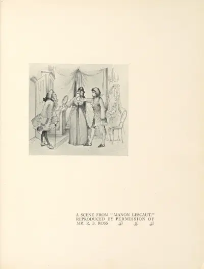 A Scene From ‘Manon Lescaut’ – nr 1 av Aubrey Vincent Beardsley