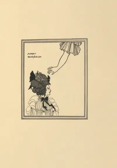 Eine athenische Frau. Aus 'Lysistrata von Aristophanes' von Aubrey Vincent Beardsley