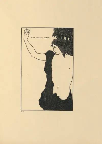 Ave Atque Vale; Catullus, Carmen Ci. Aus „The Savoy“ Nr. 7 von Aubrey Vincent Beardsley